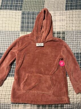 The Children's Place Plush Hooded Pullover - Rosewood